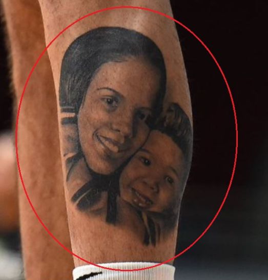 Jayson Tatum portrait tattoo