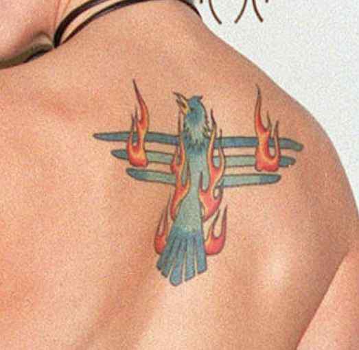 Melanie C bird tattoo
