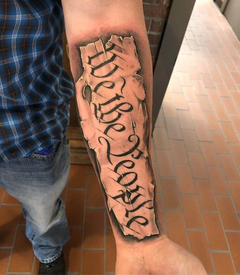 140 Patriotic We The People Tattoo Designs with Meaning and Ideas