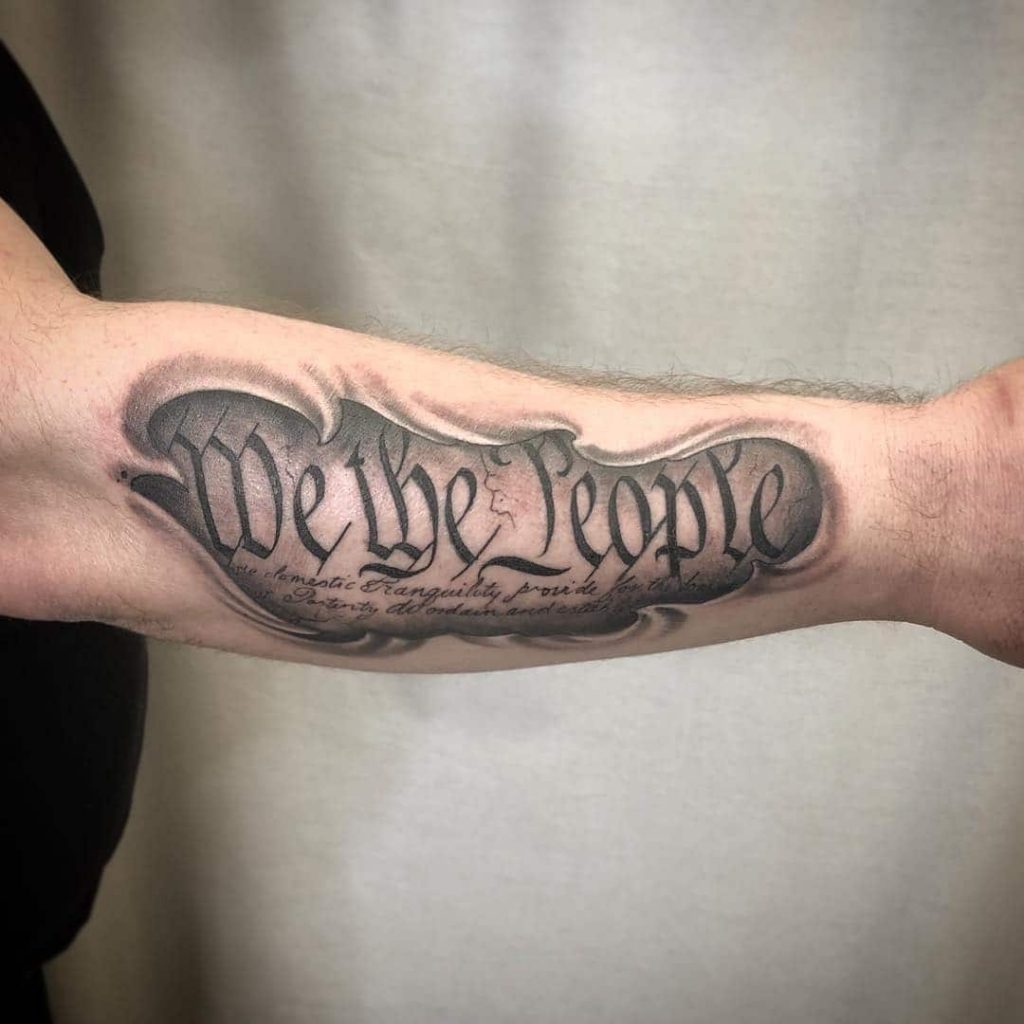 140 Patriotic We The People Tattoo Designs with Meaning and Ideas ...