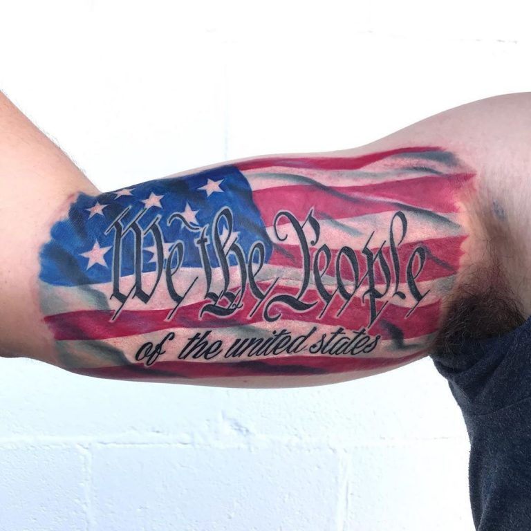 140 Patriotic We The People Tattoo Designs with Meaning and Ideas