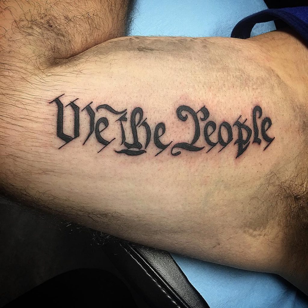 140 Patriotic We The People Tattoo Designs with Meaning and Ideas ...