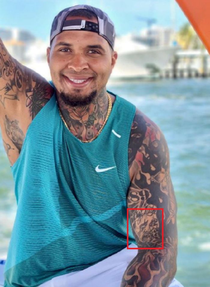 left arm of mike pouncey tattoo