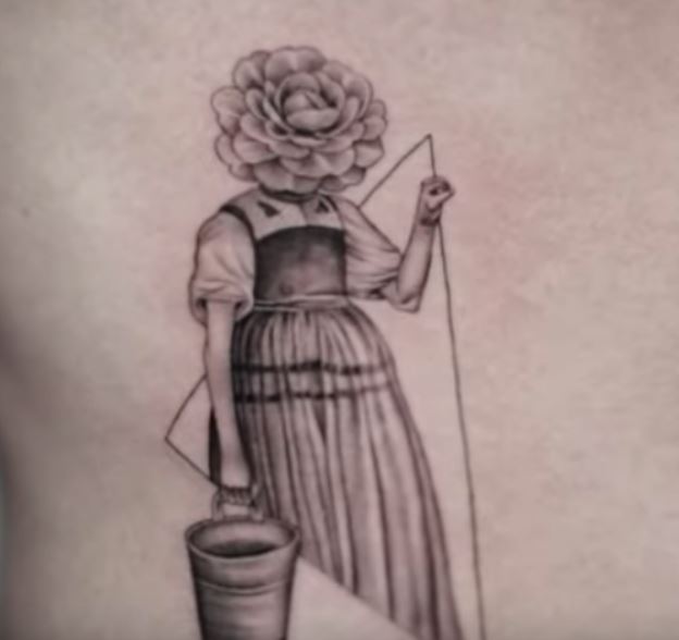 Ethan flower girl tattoo