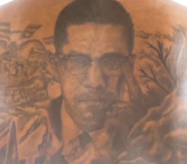 Jarvis back portrait tattoo