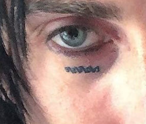 GHOSTEMANE left eye tattoo