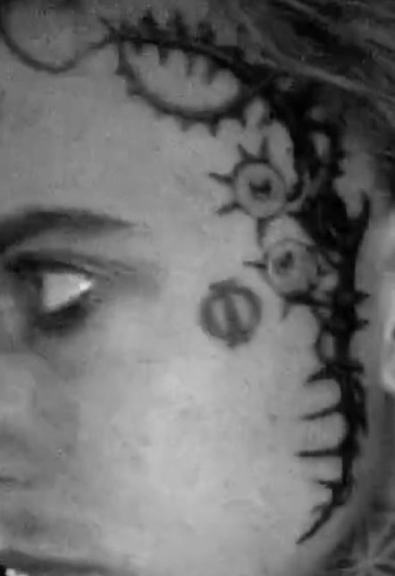 GHOSTEMANE left face tattoo