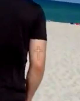 Joji cross tattoo2