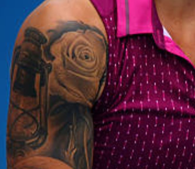 Polona rose on shoulder tattoo