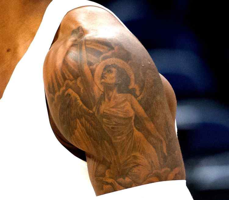 Jeff Green angel tattoo