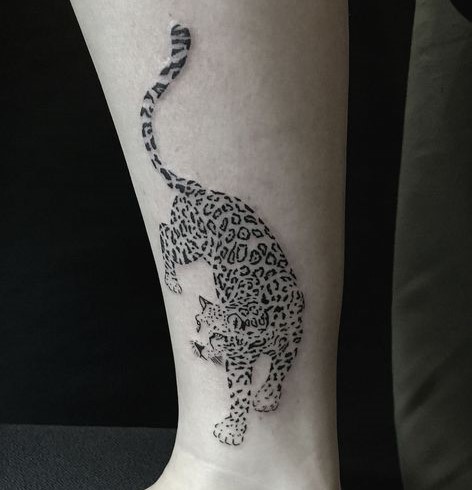 Pink Tattoos  Outline of a simple leopardtattoo by Lynda  Facebook