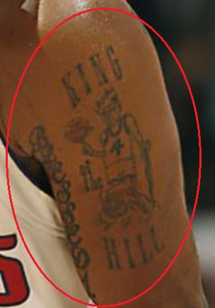 Chauncey Billups king tattoo