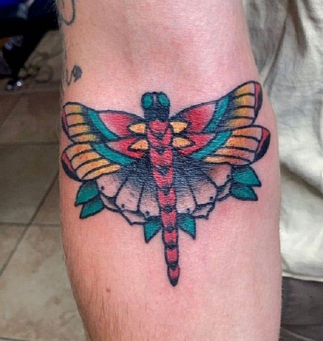 Traditional Dragonfly Tattoo