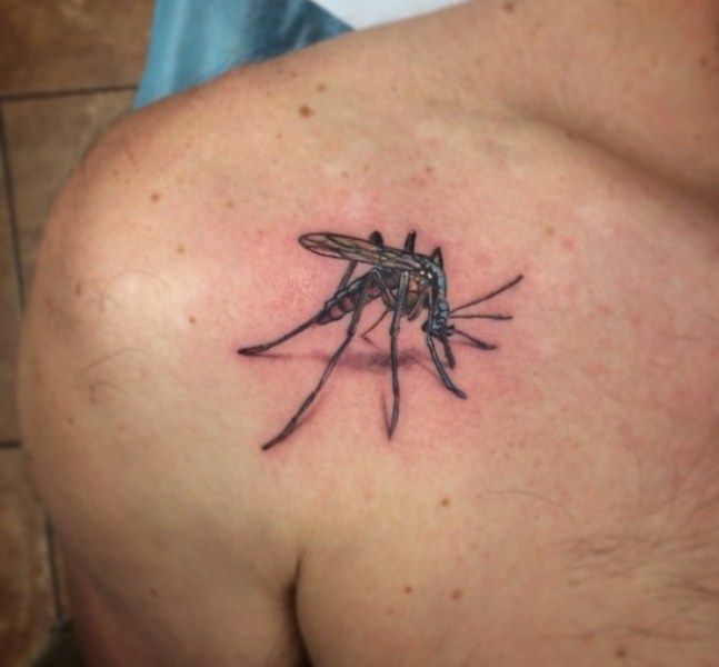 3D Mosquito Tattoo
