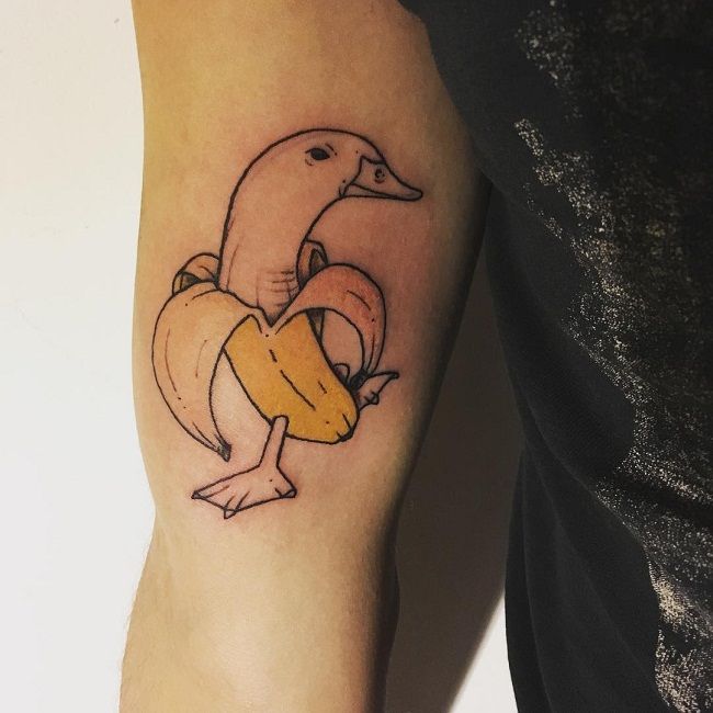 Banana Duck Tattoo