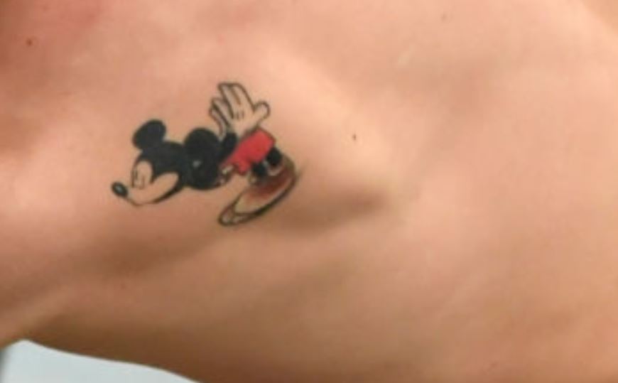 Brandon mickey mouse tattoo