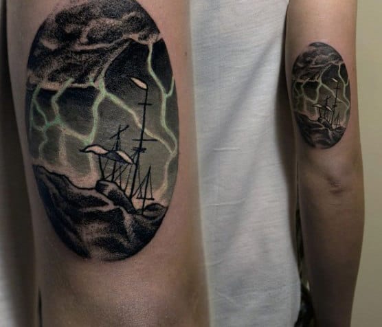 lightning storm tattoo