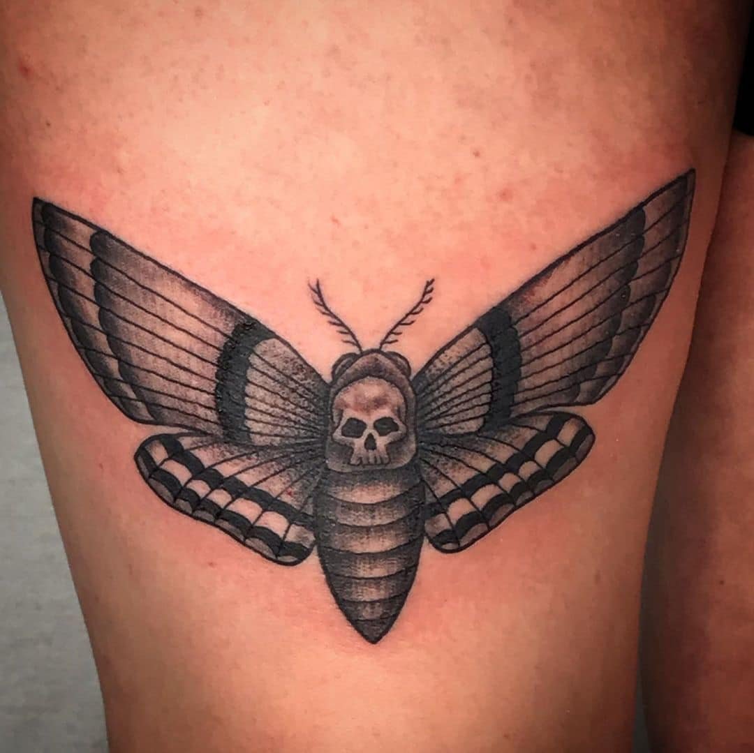 moth tattoo