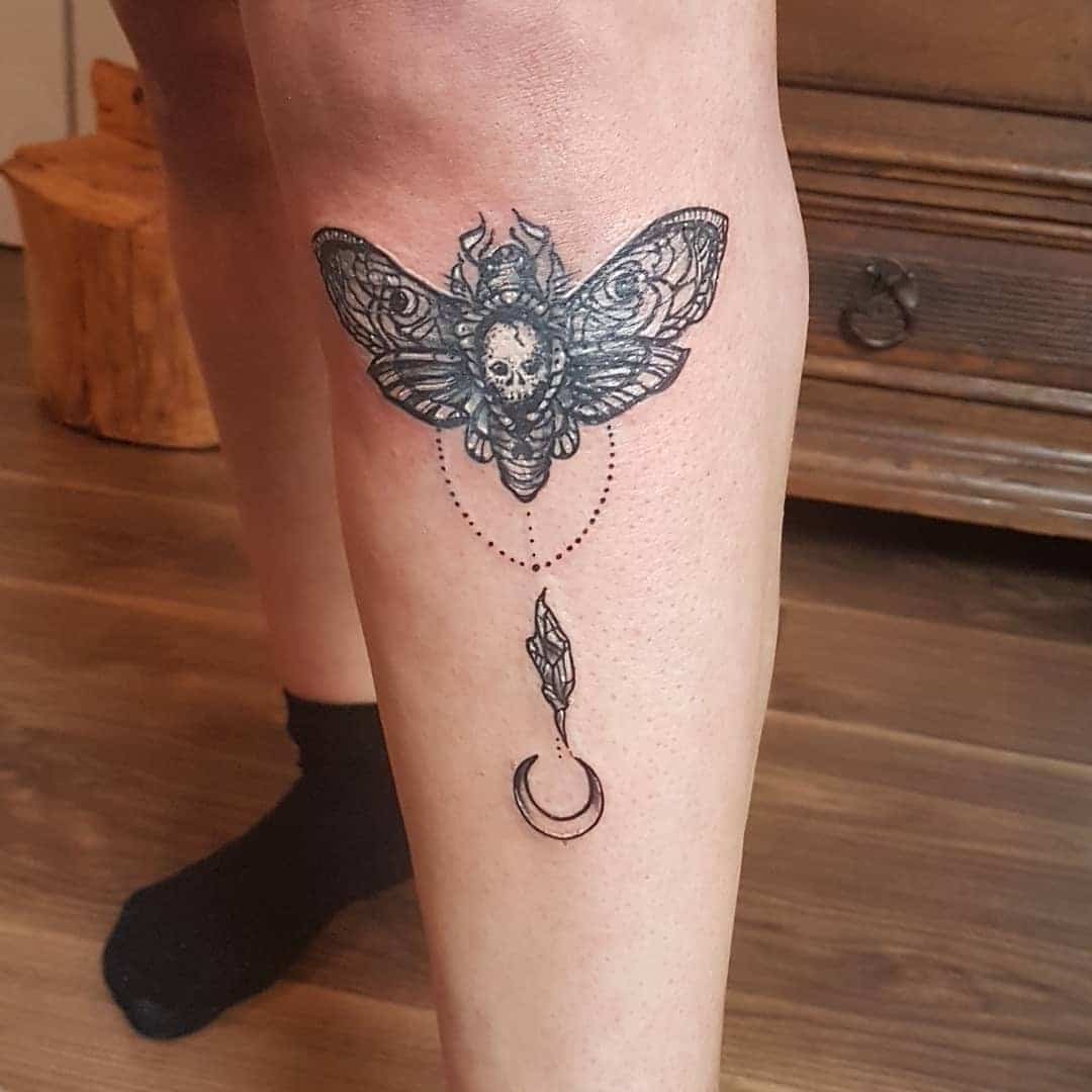 moth tattoo