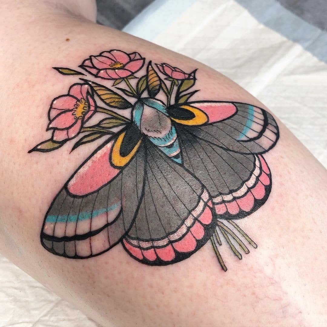 moth tattoo