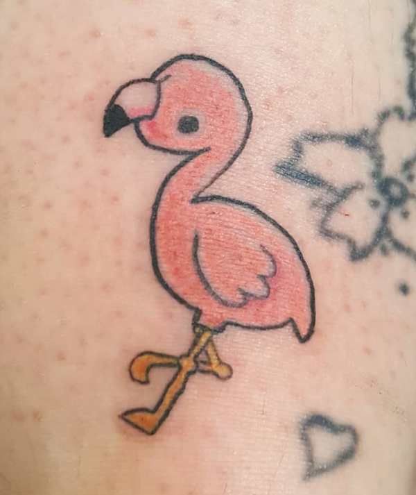 Baby Flamingo Tattoo