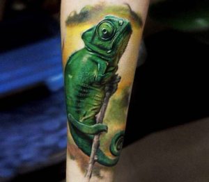 50+ Amazing Chameleon Tattoos with Meaning - Body Art Guru