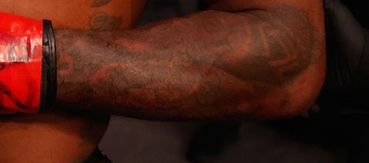 Leon forearm tattoo