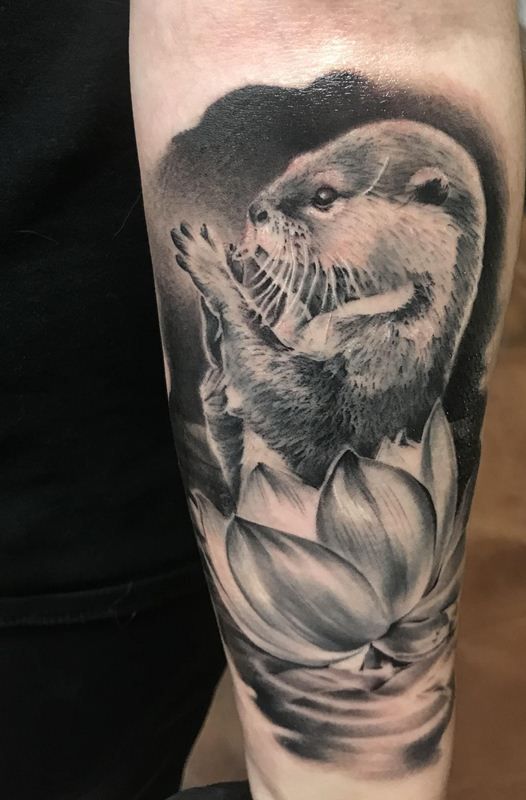 Past-Remembrance Otter Tattoo