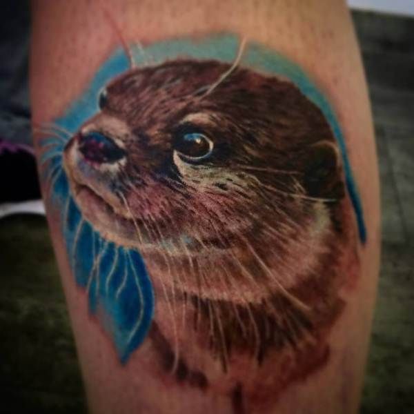 Pictorial Otter Tattoo