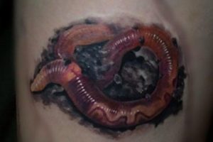 35+ Amazing Earthworm Tattoos with Meanings