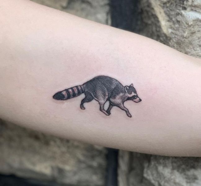 'The Moving Raccoon' Tattoo