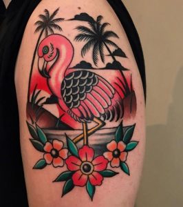 50+ Amazing Flamingo Tattoos with Meanings - Body Art Guru