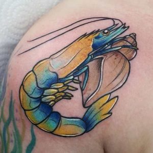 30+Amazing Shrimp Tattoos with Meanings - Body Art Guru