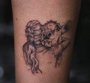 50+Amazing Cow Tattoos with Meanings - Body Art Guru
