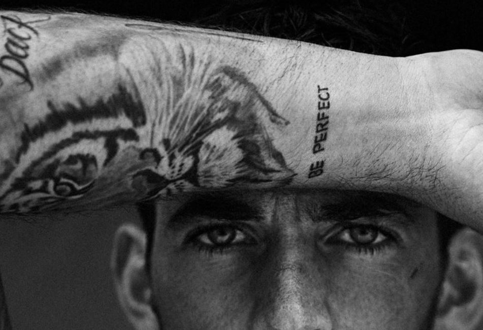 Alex portrait of tiger tattoo