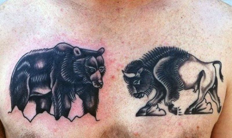 Bison-Bear Tattoo