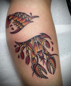 35+ Lobster Tattoos with Meaning - Body Art Guru