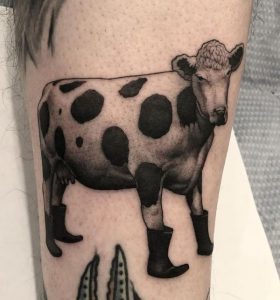 50+Amazing Cow Tattoos with Meanings - Body Art Guru