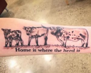 50+Amazing Cow Tattoos with Meanings - Body Art Guru
