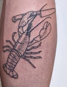 35+ Lobster Tattoos with Meaning - Body Art Guru