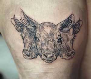50+Amazing Cow Tattoos with Meanings - Body Art Guru
