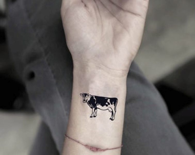 18+ Small Cow Tattoos