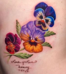 100+Amazing Pansy Tattoo Designs with Meanings, Ideas, and Celebrities ...