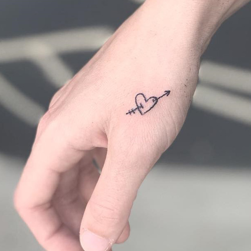 heart and arrow tattoo designs