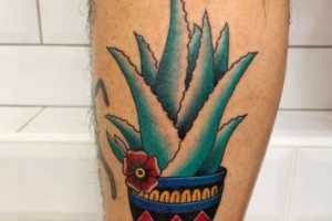 15 Amazing Aloe Vera Tattoos Designs with Meanings and Ideas