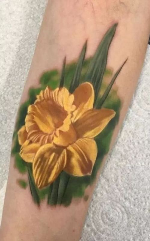Daffodil Flower Tattoo 