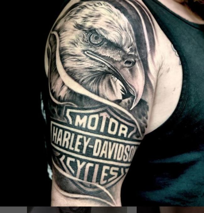 30+ Amazing Harley Davidson Tattoos Designs with Meanings and Ideas - Body  Art Guru