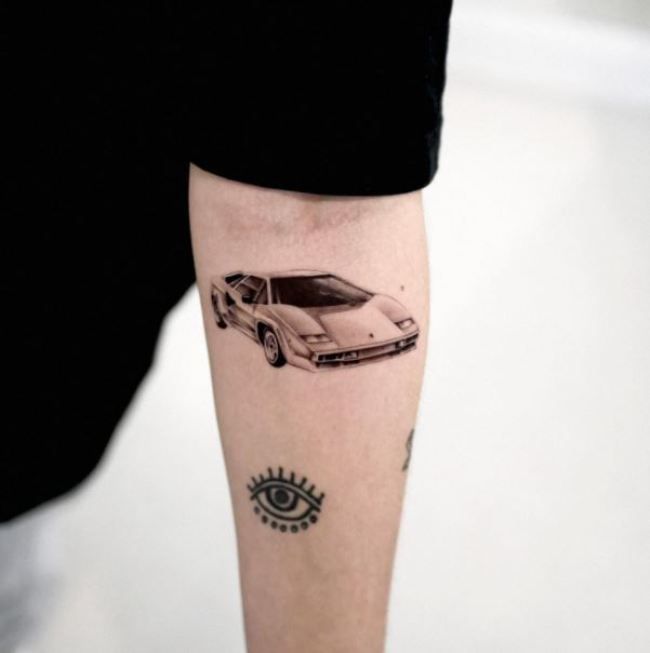 14 Amazing Lamborghini Tattoos Designs with Meanings and Ideas - Body Art  Guru