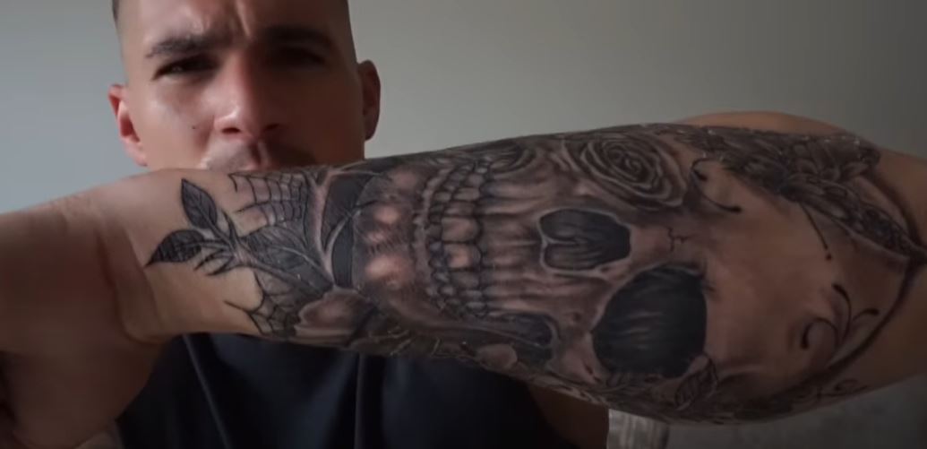 Ross skull tattoo