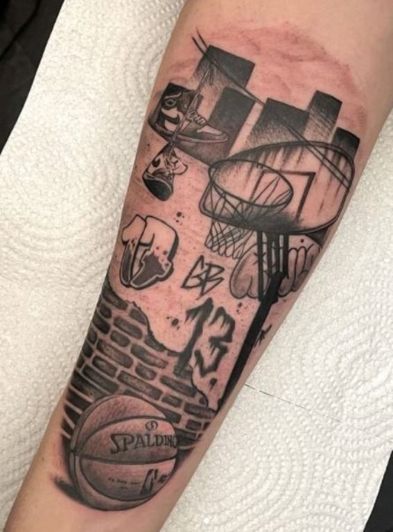 20+ Amazing Basketball Tattoos Designs with Meanings and Ideas Body